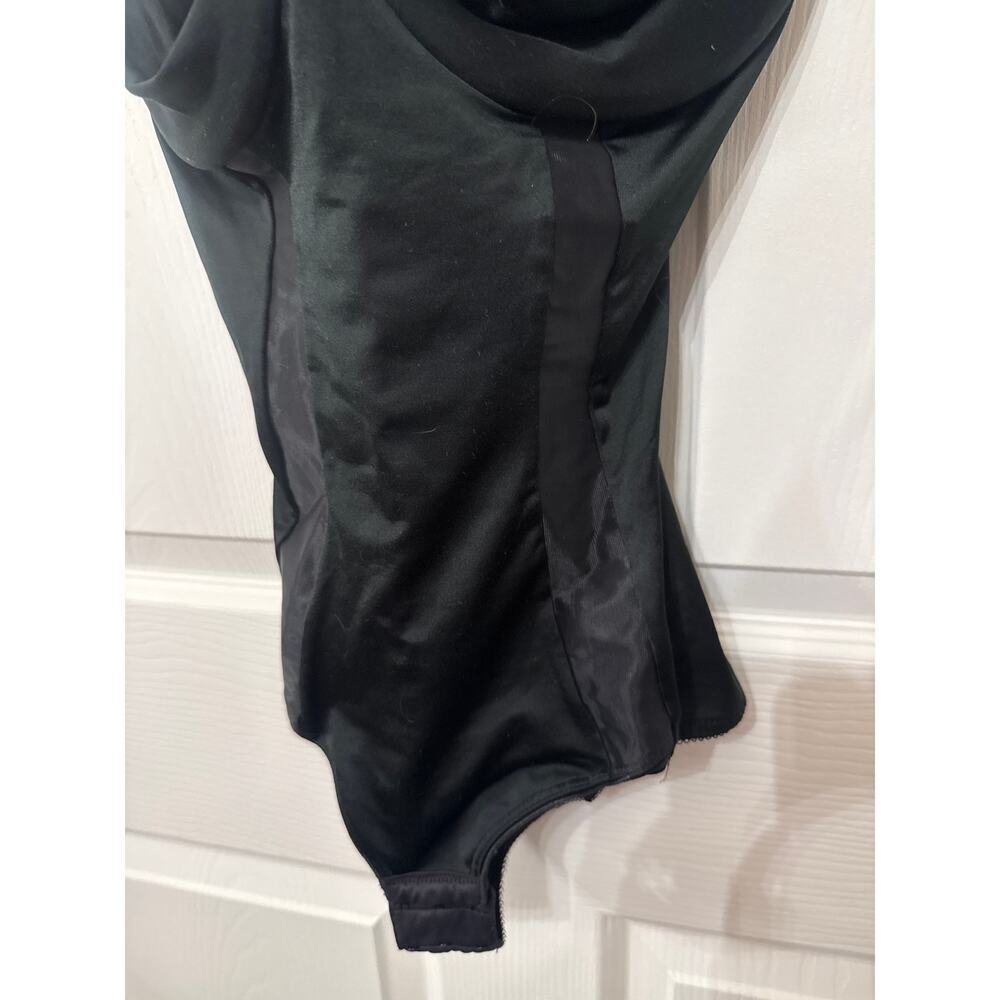 Wacoal 80985 Bodysuede Slimming Shaper Bodysuit Black Underwire Shapewear, 36D - Picture 4 of 6